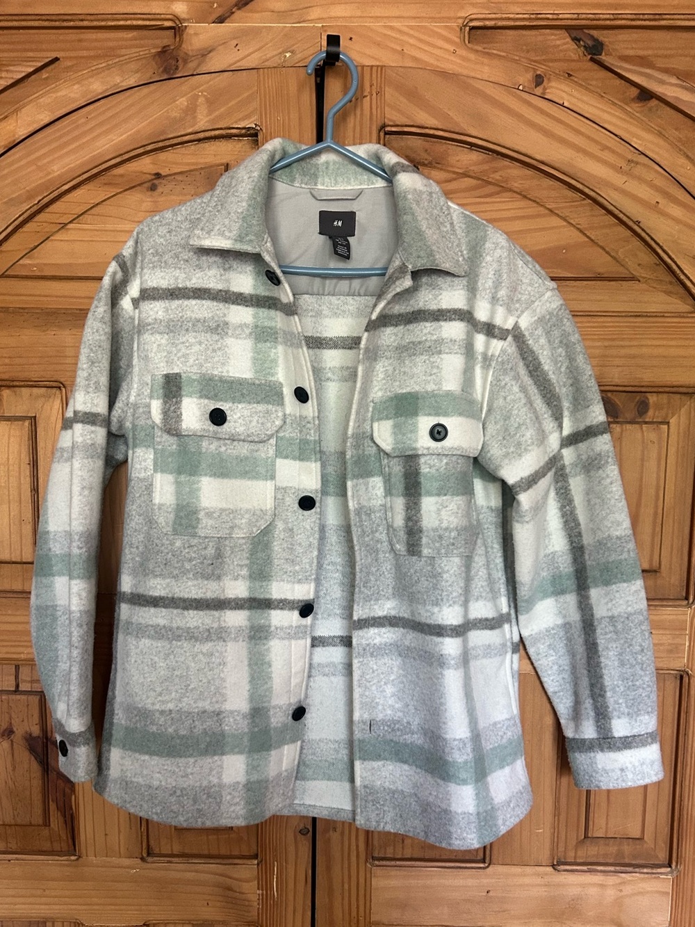 H&M Thick Plaid Shacket